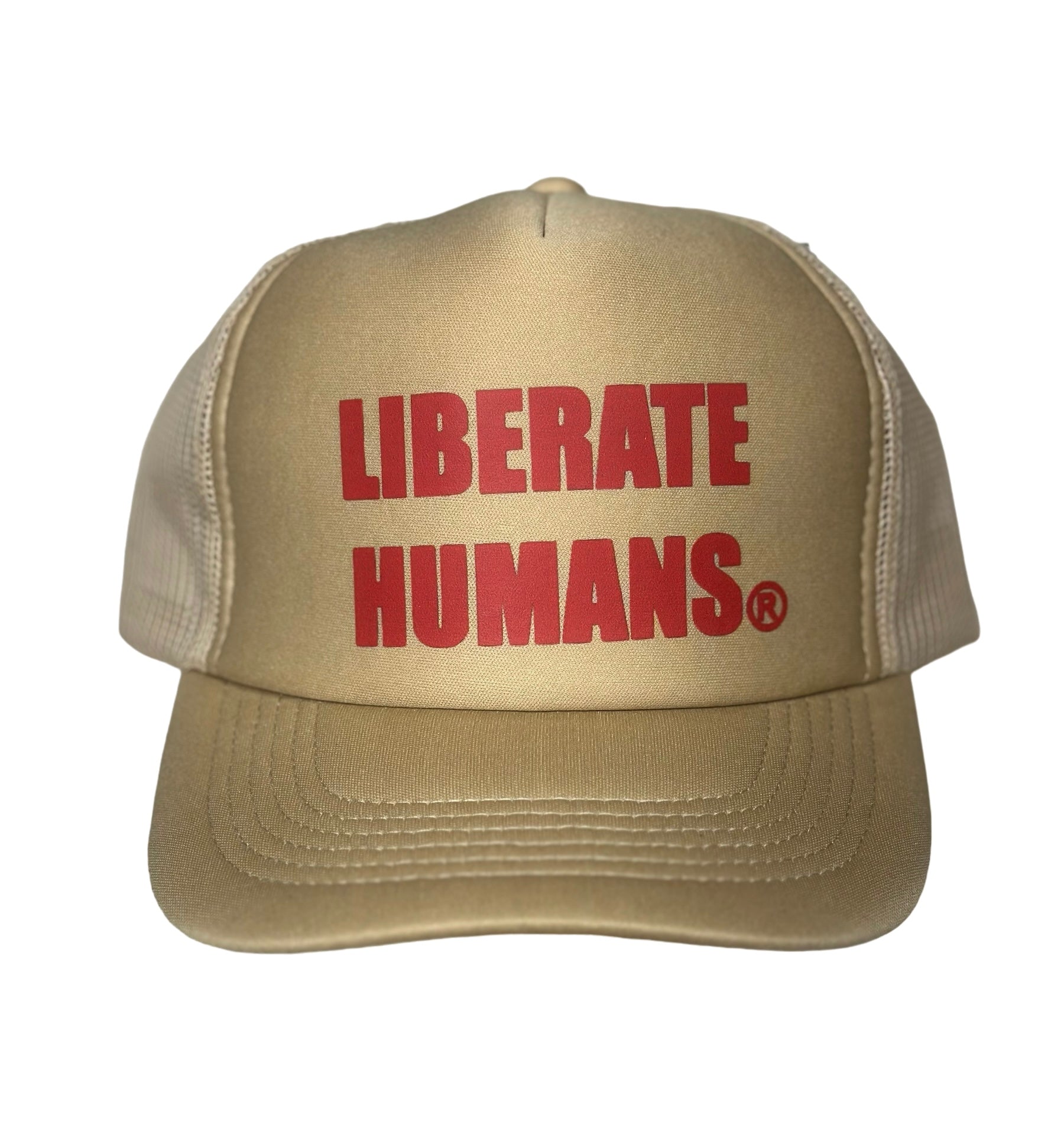 LIBERATE HUMANS Trucker Hat - Desert