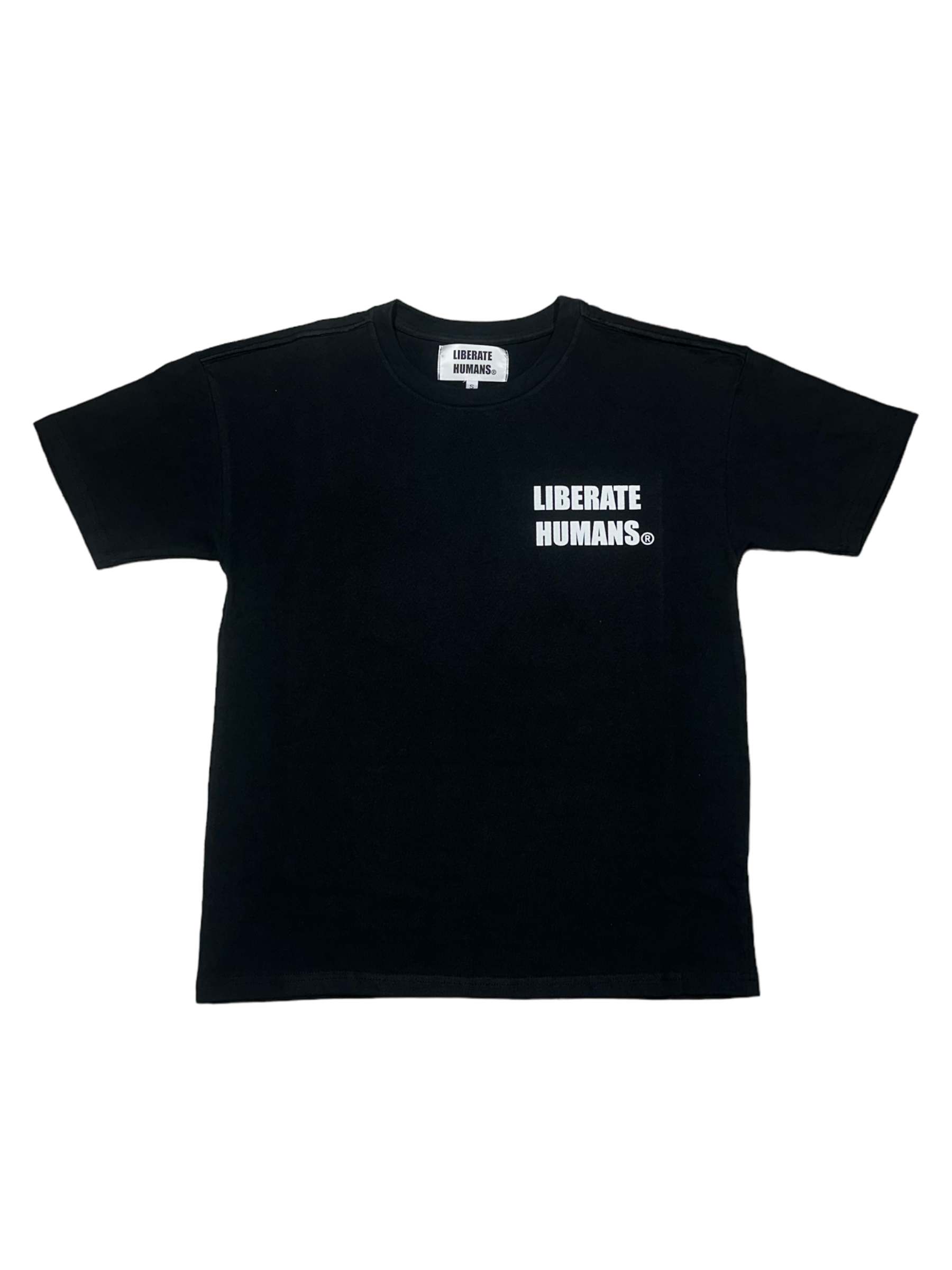 LIBERATE HUMANS Heavy Messenger Tee - Black/Red